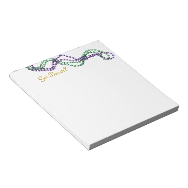 Got Beads? Notepad (Angled)