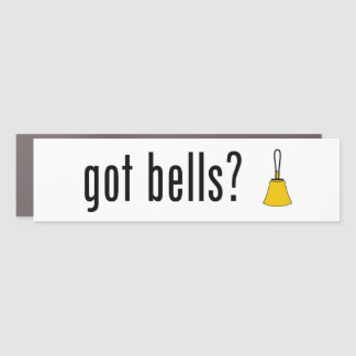 got bells rectangular bumper car magnet