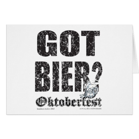 Got Bier - Oktoberfest (Front Horizontal)