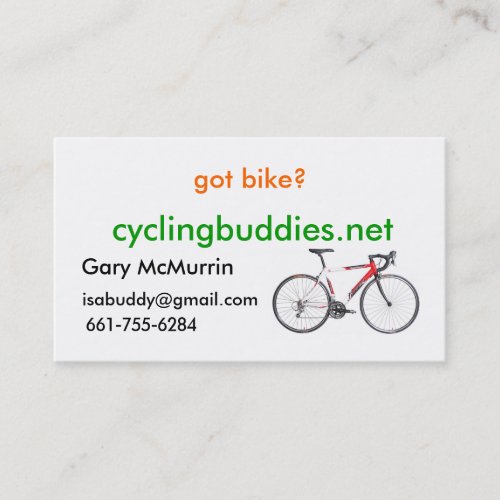 got bike? business cards