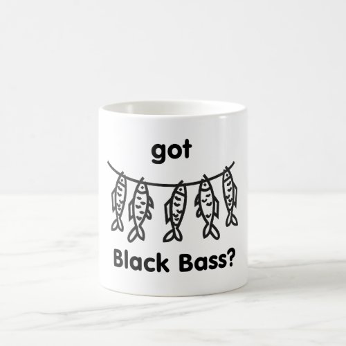 got black bass coffee mug