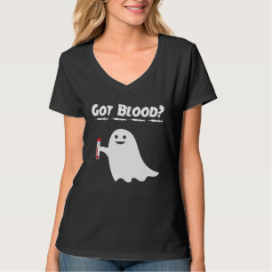 Got Blood Ghost Phlebotomy Tech Phlebotomist Hallo T-Shirt