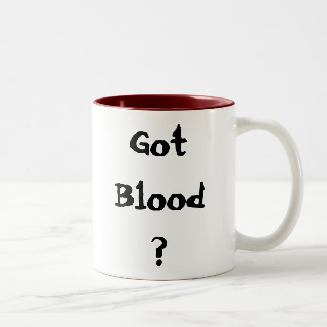 Got Blood? Two-Tone Coffee Mug (Right)