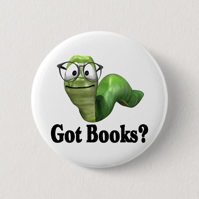 Got Books T-shirts and Gifts. Pinback Button (Front)