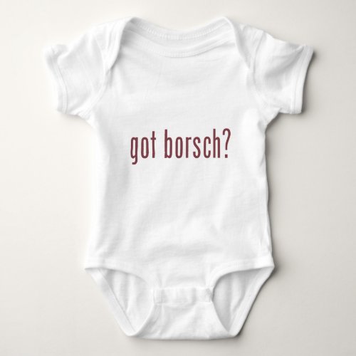 got borsch baby bodysuit