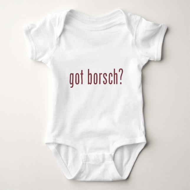 got borsch? baby bodysuit (Front)