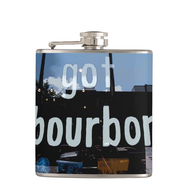 Got Bourbon Flask (Front)