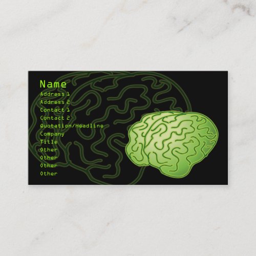 Got brains! business cards