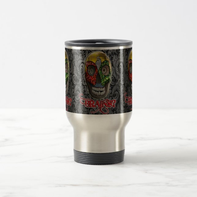GOT BRAINS ZOMBIE TRAVEL MUG (Center)