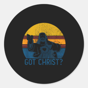 Got Buddy A Christ Christmas Cool Jesus Religious Classic Round Sticker