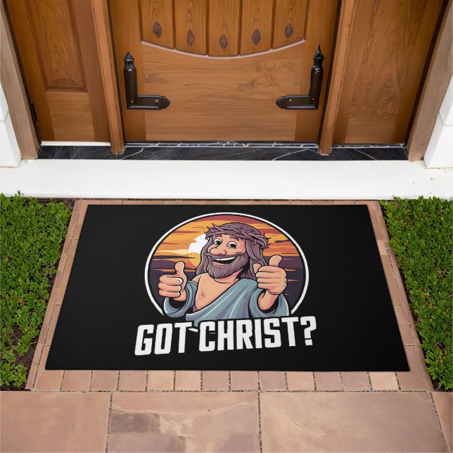 Got Buddy a Christ Christmas Jesus Religious  Doormat (Outdoor)