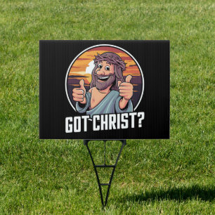 Got Buddy a Christ Christmas Jesus Religious Sign