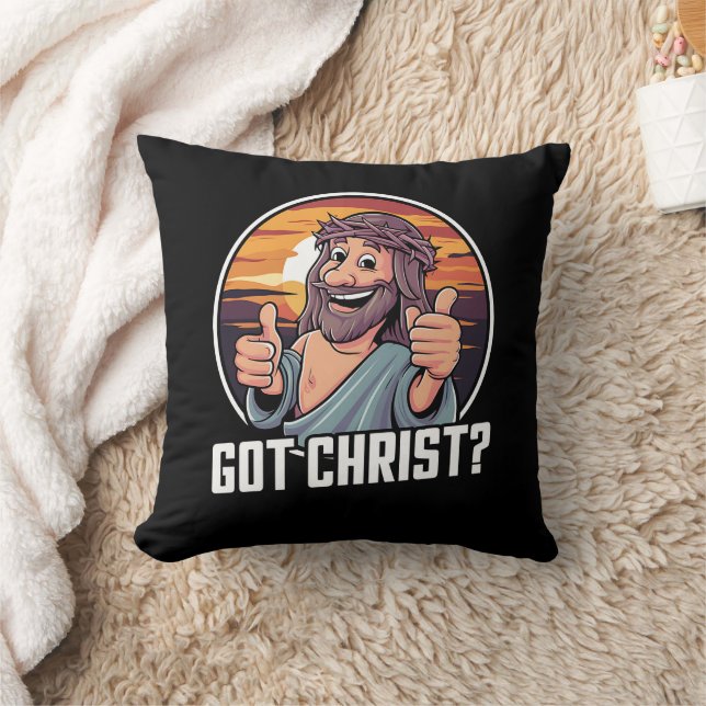 Got Buddy a Christ Christmas Jesus Religious  Throw Pillow (Blanket)