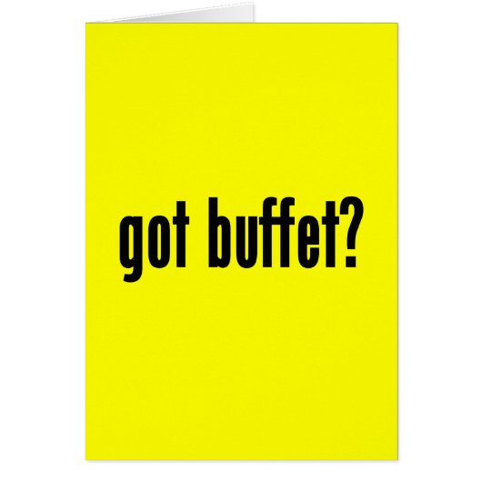 got buffet? cards (Front)