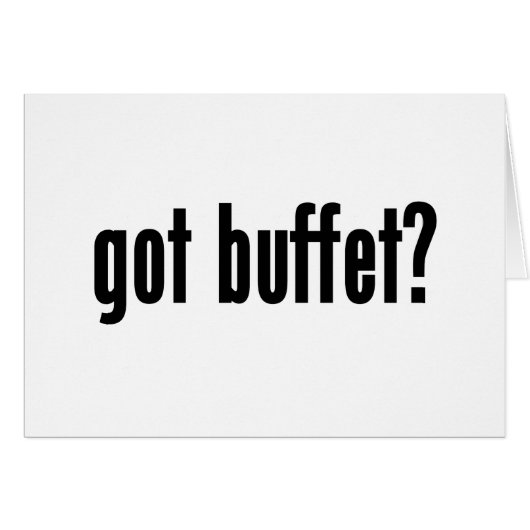 got buffet? cards (Front Horizontal)