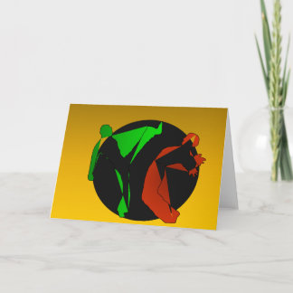 got capoeira martial arts game birthday card