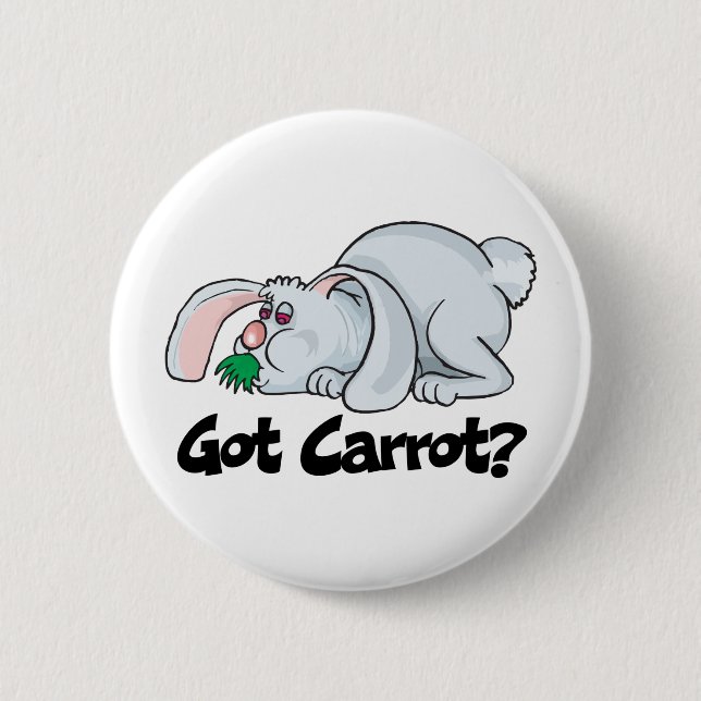 Got Carrot Pinback Button (Front)