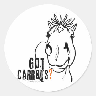 Got Carrots? Classic Round Sticker