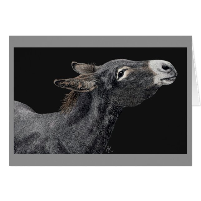 "Got Carrots?" - Donkey Card (Front Horizontal)