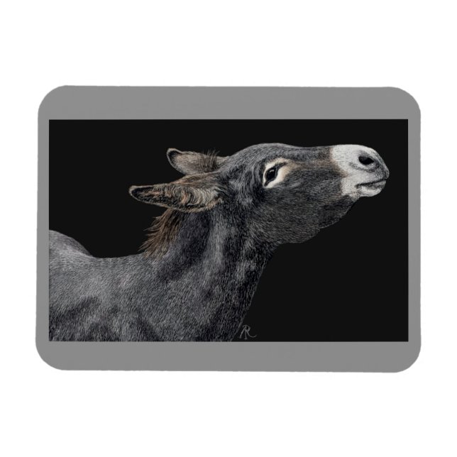 "Got Carrots?" - Donkey Photo Magnet (Horizontal)