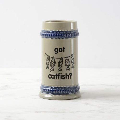 got catfish beer stein