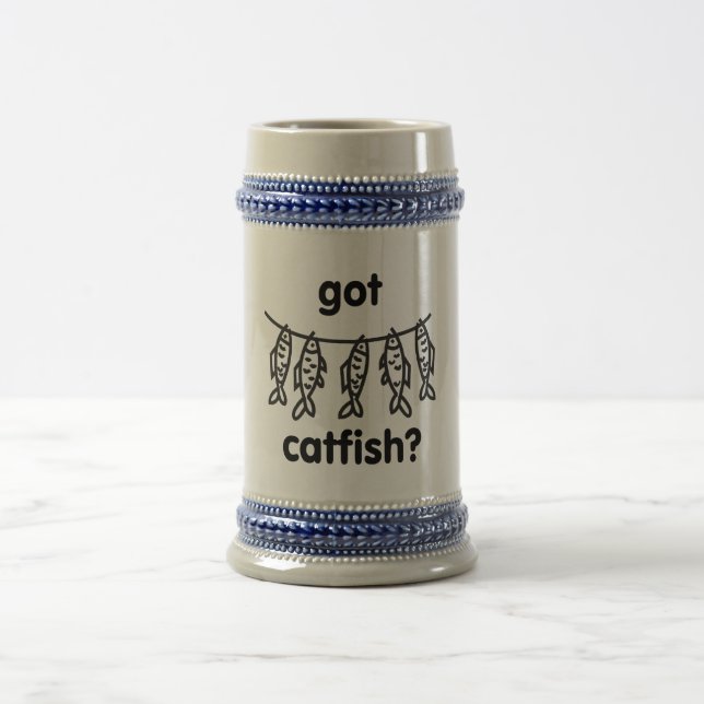 got catfish beer stein (Center)