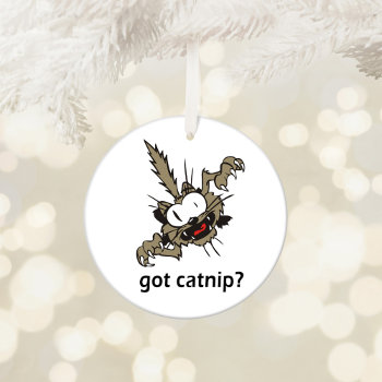 Got Catnip? Ceramic Ornament by designs4you at Zazzle
