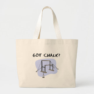Got chalk? large tote bag
