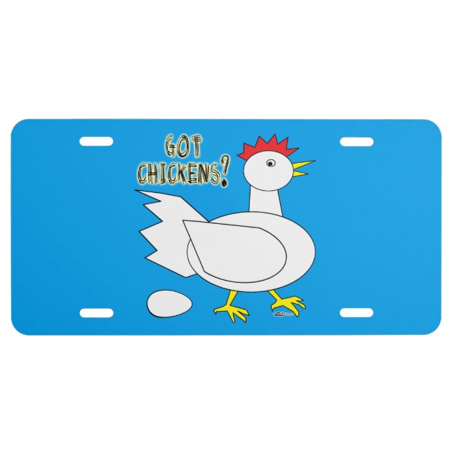 Got Chickens? License Plate (Front)