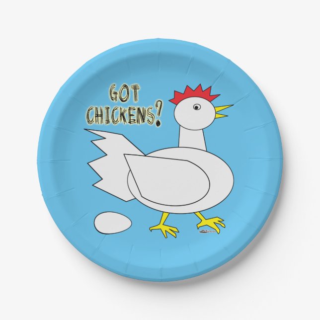 Got Chickens? Paper Plates (Front)