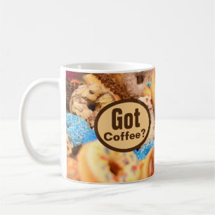 Got Coffee Donut Doughnut Themed Mug