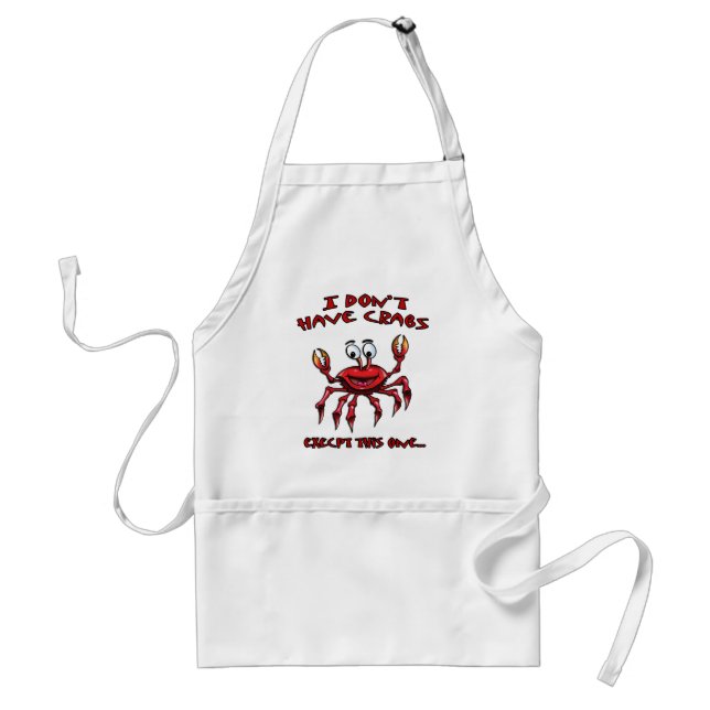 got crabs? adult apron (Front)
