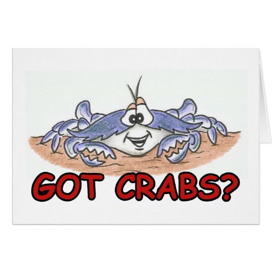 Got Crabs? Cards (Front Horizontal)
