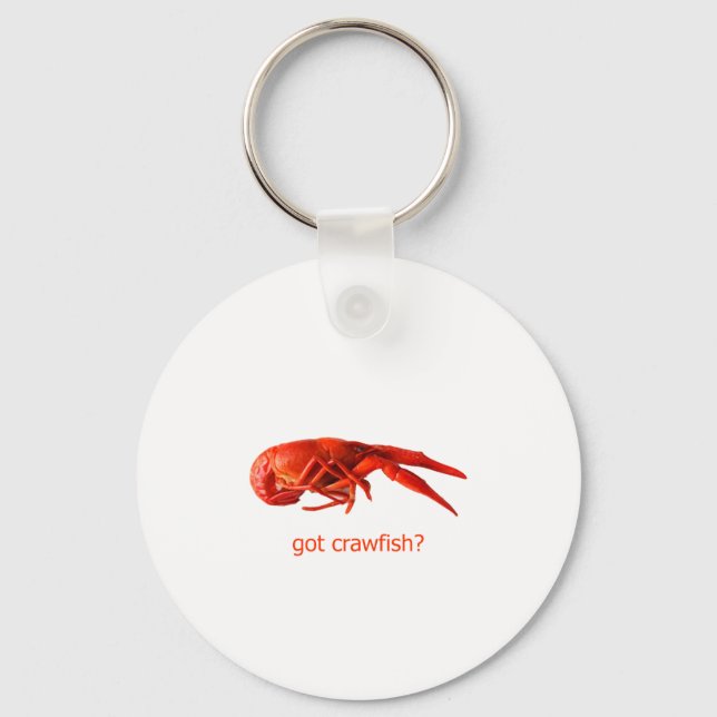"got crawfish?" Logo Keychain (Front)
