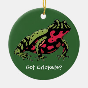 Got Crickets (Fire Belly Toad) Ceramic Ornament