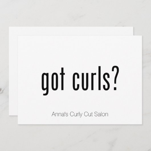 Got Curls? (Front/Back)