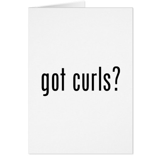 Got Curls? Cards (Front)
