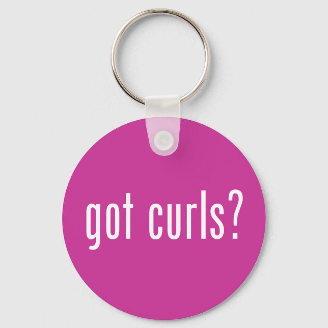 Got Curls? Keychain (Front)