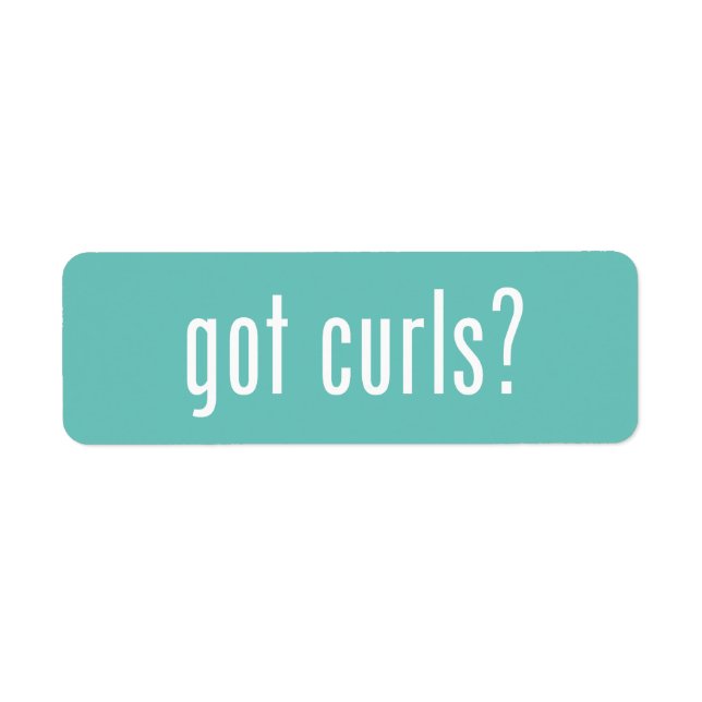 Got Curls? Label (Front)