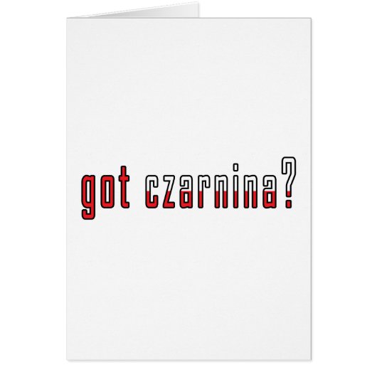 got czarnina? Flag Cards (Front)