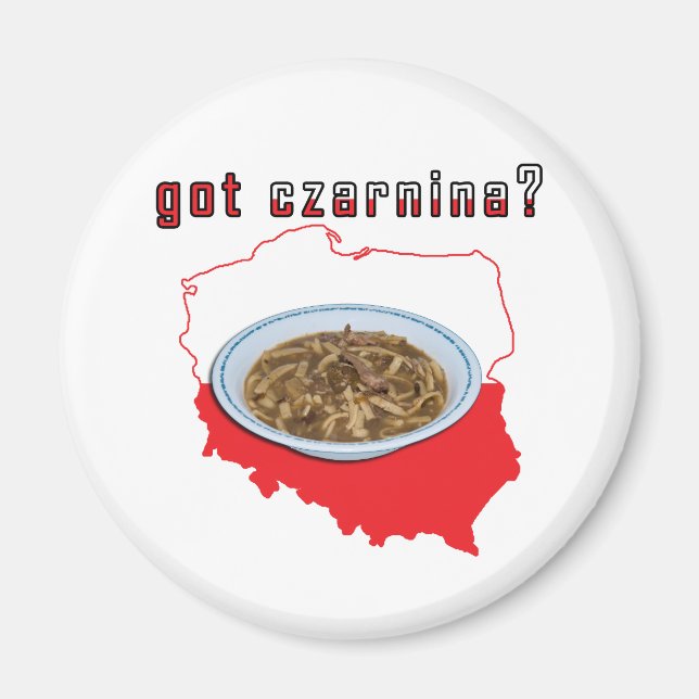 Got Czarnina Polish Map Magnet (Front)