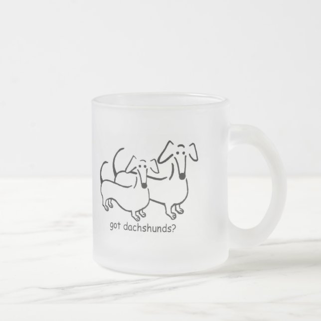 got dachshunds? Frosted Mug (Right)