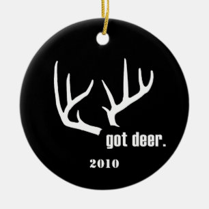 Got deer? Customizable Hunter Success Ornaments