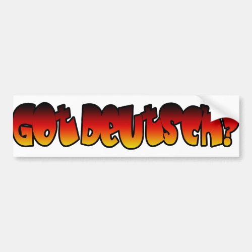 Got Deutsch Bumper Sticker