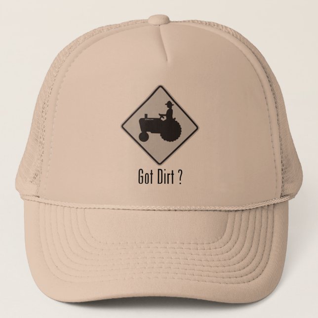 Got Dirt Tractor Grey Trucker Hat (Front)