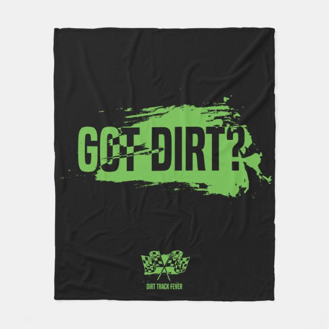 Got Dirt? Warm Fleece Blanket (Front)