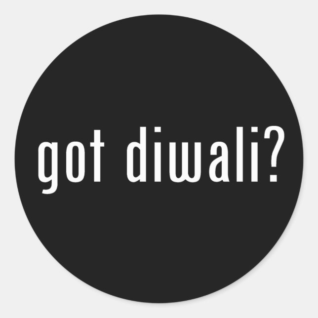got diwali? classic round sticker (Front)