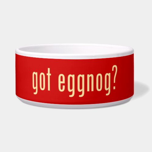 got eggnog bowl