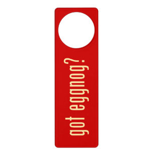 got eggnog? door hanger