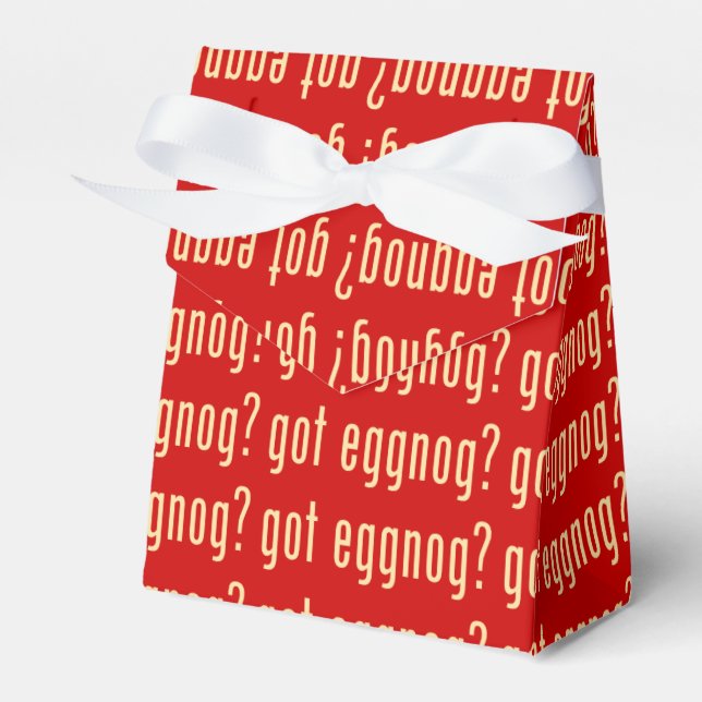got eggnog? favor boxes (Front Side)